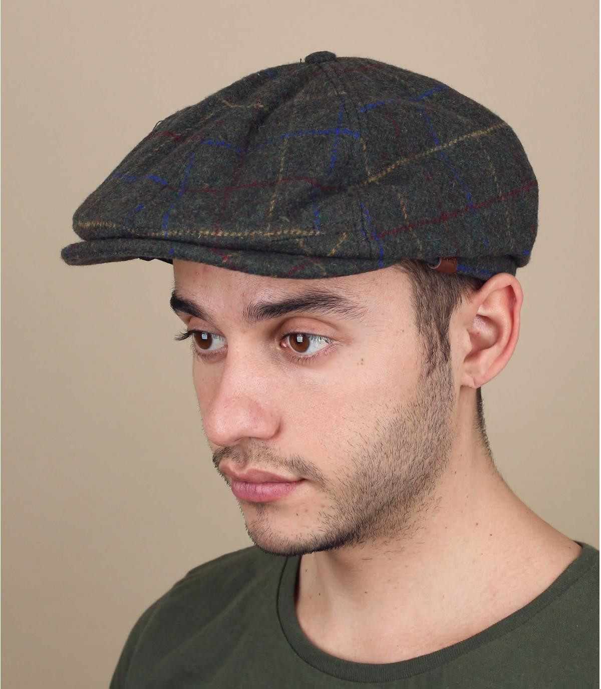 green newsboy cap Jamaica army